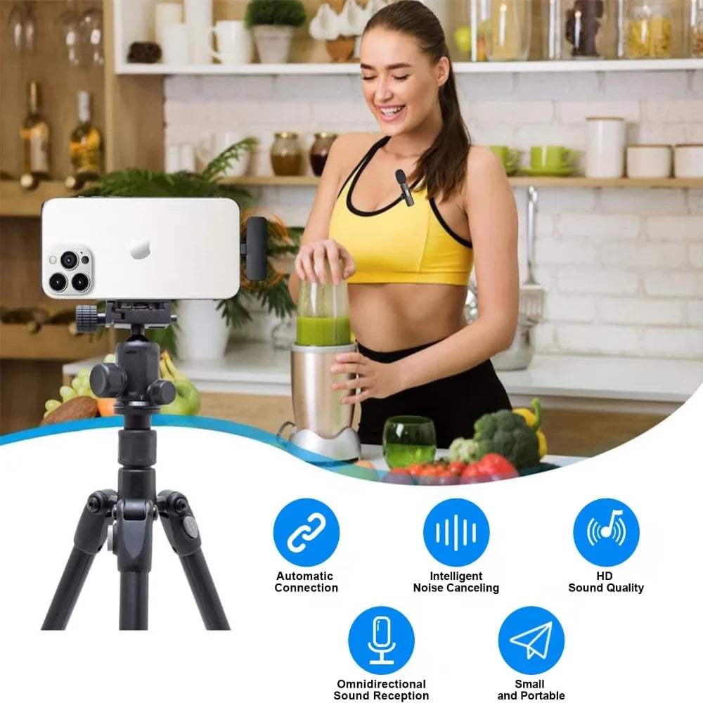 Wireless Mini Lavalier Microphone Set