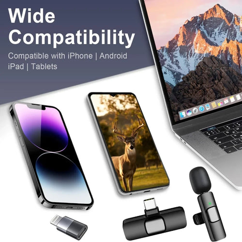Wireless Mini Lavalier Microphone Set